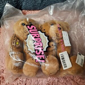 Brown Plush Slippers